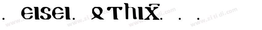 Heisei Gothic字体转换